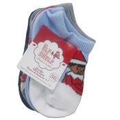 Wholesale - 5pk 2T-4T ELF ON THE SHELF SNOW DAYS NS SOCKS, UPC: 193159173074